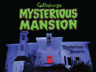 Logo and Mansion - MYSTERIOUS MANSION - HAUNTING GATLINBURG FOR 34 YEARS!