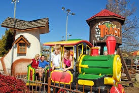 Kiddie train - THE TRACK IN PIGEON FORGE SAYS "COME RIDE WITH US!"