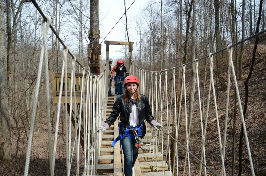 Girl on rope bridge 1024x678 - LEGACY MOUNTAIN OFFERS AN ECO-FRI: