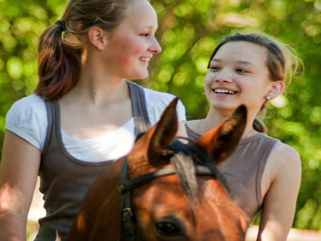Girlsonhorseback edited 1 1 1024x768 - FIVE OAKS RIDING STABLES.. A NATURE PARK WITH AMAZING VIEWS!