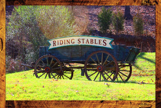 Wagonbwithlogo - SADDLE UP AND RIDE THE SMOKIES AT FIVE OAKS RIDING STABLES