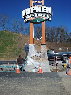 Ripkensignwithstone - PLAY BALL!! SOON TO BE HEARD IN PIGEON FORGE AT THE RIPKEN EXPERIENCE