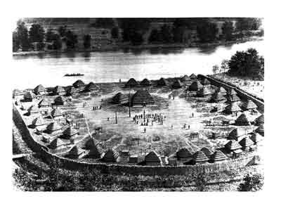 cherokee indian camp - Smoky Mountains History