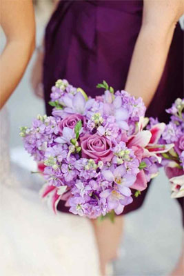 Purple Wedding Flowers - Smoky Mountain Weddings