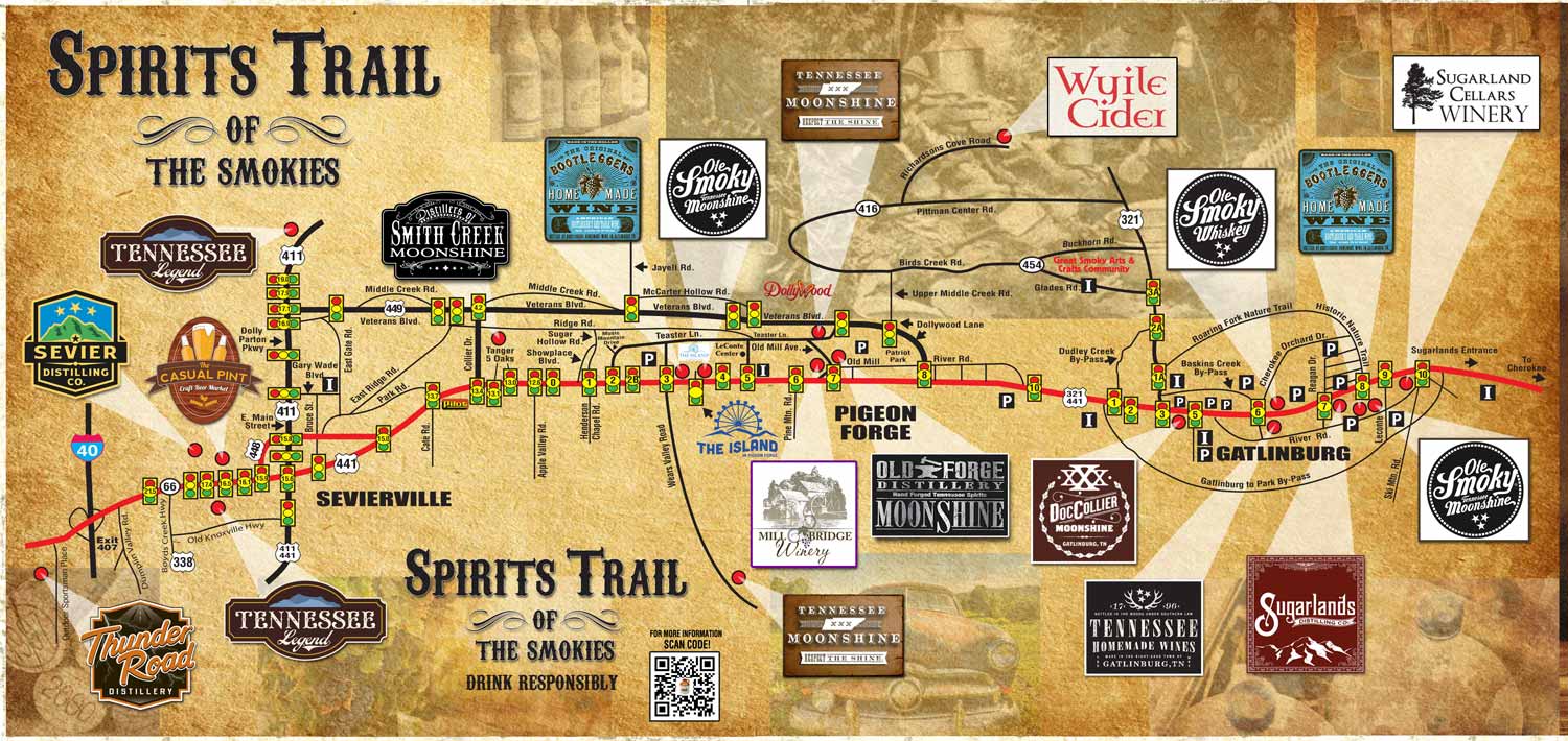 31 Tennessee Whiskey Trail Map Maps Database Source