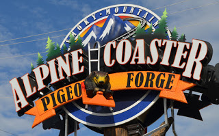 Sign - RIDE THE HILL AND FEEL THE THRILL AT THE SMOKY MOUNTAIN ALPINE COASTER!