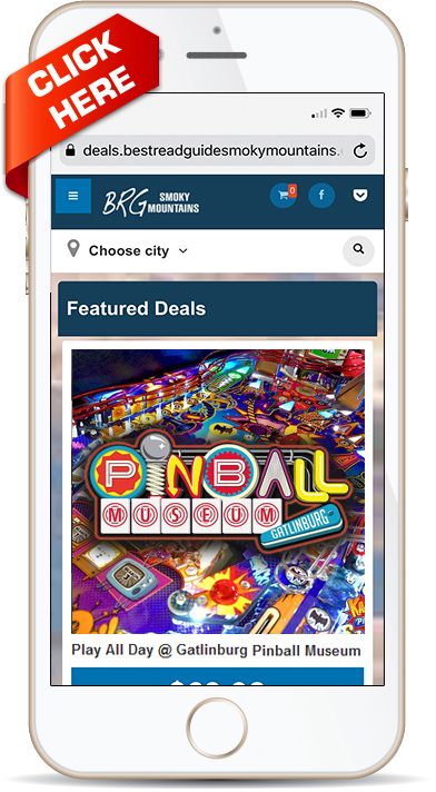 BRG phone graphicpinball click here - Discount Deals & Tickets for the Smoky Mountains